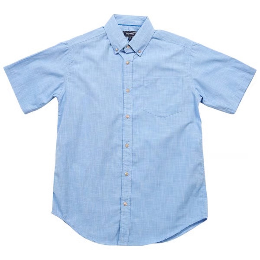 Mens Architect® Cross Hatch Chest Pocket Button Down Shirt